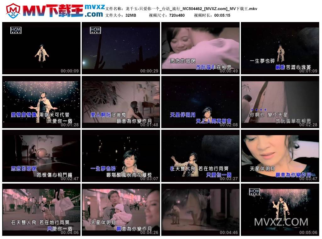 龙千玉-只爱你一个_台语_流行_MC504462